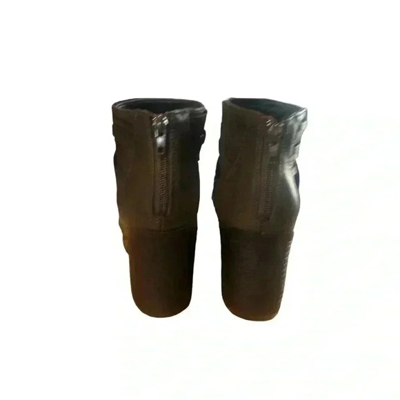 Bamboo grey booties with 3 inch heel. Zipper In back. Worn once. Size 8 1/2. - Picture 3 of 6